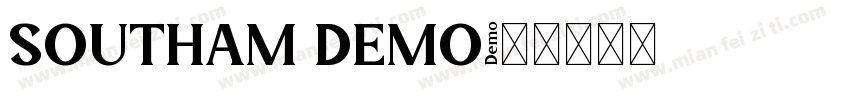 SOUTHAM DEMO字体转换